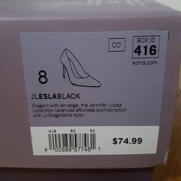 NWT Jlo black and silver heels - Picture 5 of 5